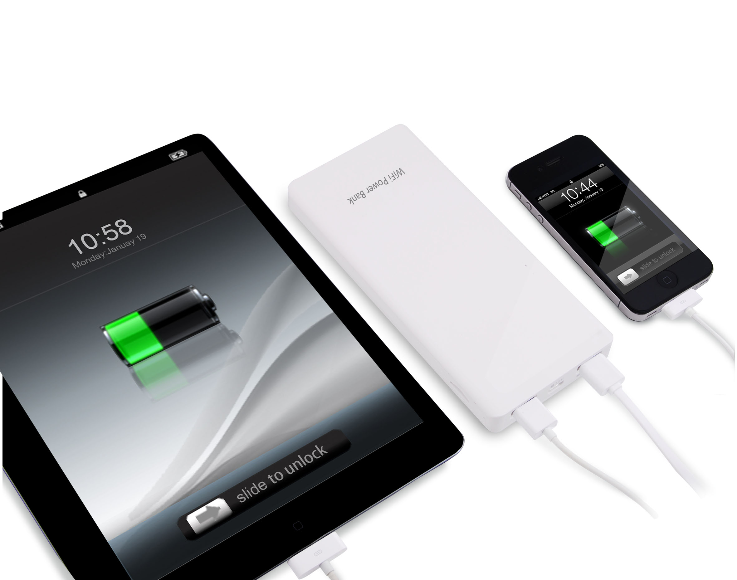 8000mAh WiFi Power Bank VP181 Connections