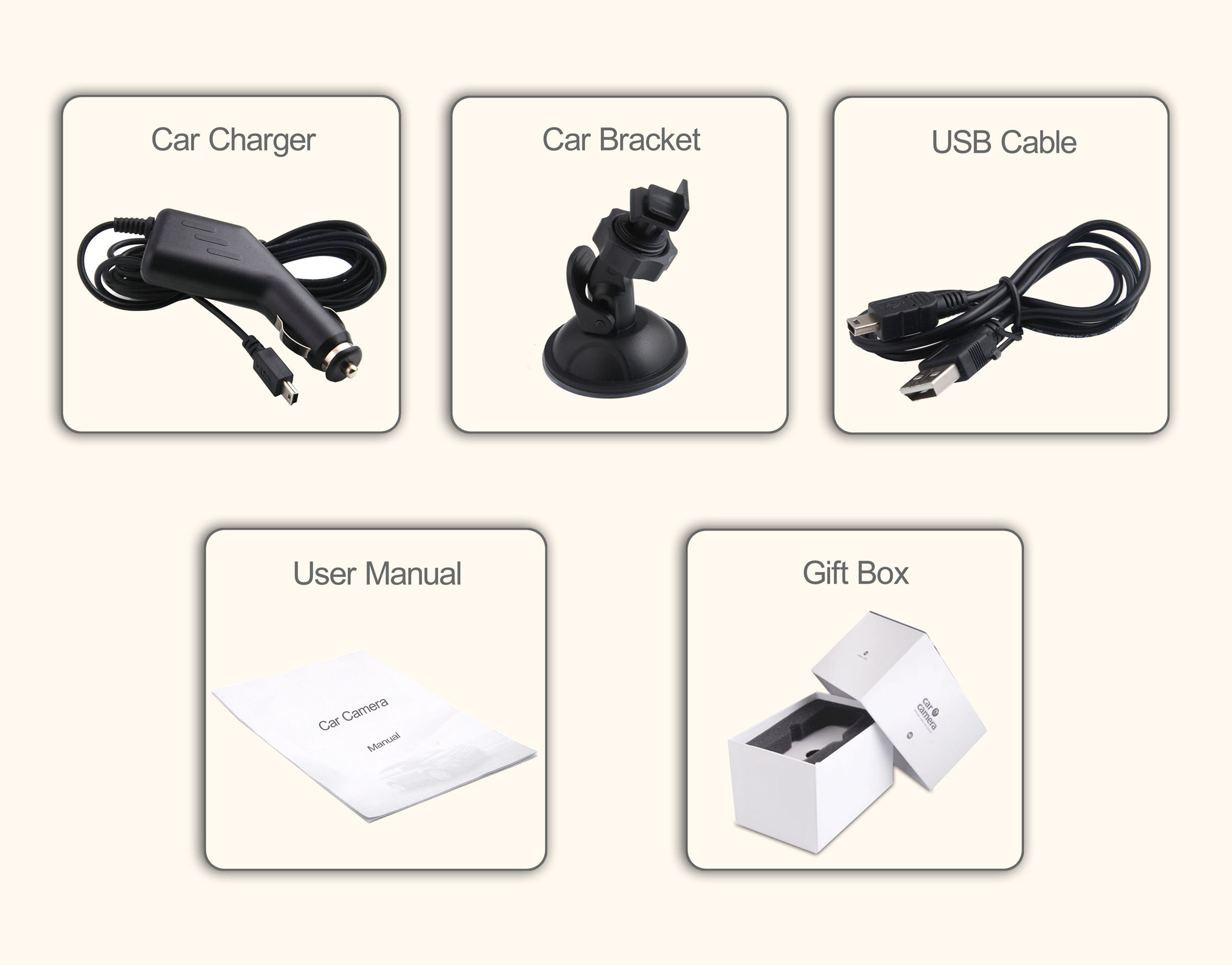 Car Camera Recorder VC13 Accessories Car Camera Recorder VC13 Accessories