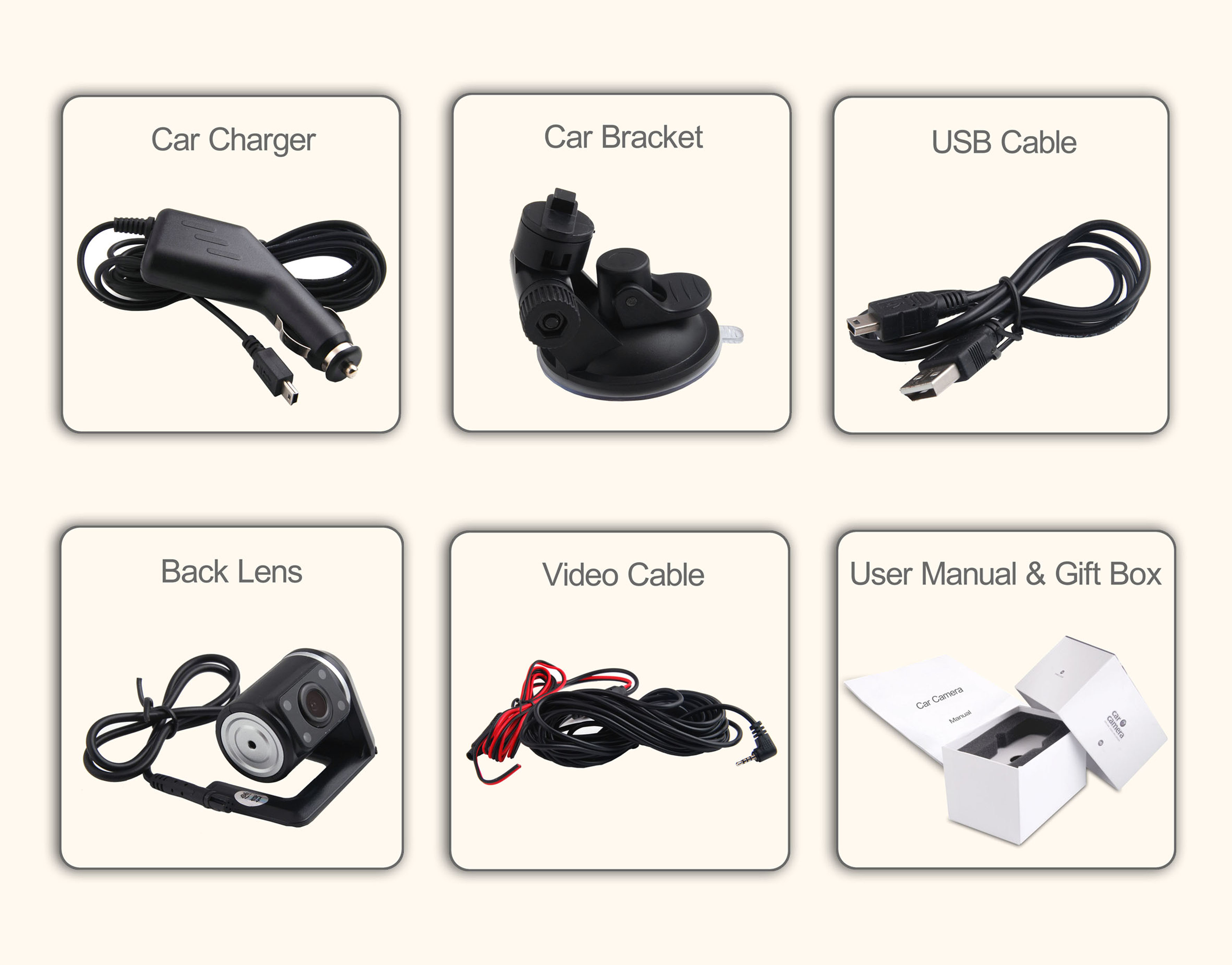 Car Security Camera VC22 Accessories Car Security Camera VC22 Accessories